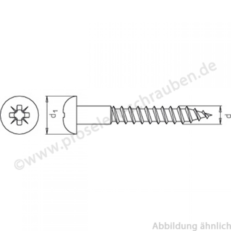 20 Stk. Holzschrauben DIN 97 A2 3,5x16 - Edelstahl Senkkopf Mit Schlitz