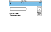 DIN 7 A 4 m6 Zylinderstifte, Toleranzfeld m6 - Abmessung: 2,5 m6 x 16 VE= (500 Stück)
