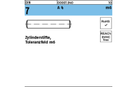 DIN 7 A 4 m6 Zylinderstifte, Toleranzfeld m6 - Abmessung: 4 m6 x 36, Inhalt: 200 Stück