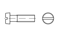 DIN 84 A 2 Zylinderschrauben mit Schlitz - Abmessung: M 1 x 3 VE= (2000 Stück)