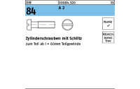 DIN 84 A 2 Zylinderschrauben mit Schlitz - Abmessung: M 1 x 3  VE = 2000 Stück