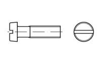 DIN 84 A 2 Zylinderschrauben mit Schlitz - Abmessung: M 1,2 x 2  VE = 2000 Stück