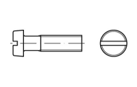 DIN 84 A 4 Zylinderschrauben mit Schlitz - Abmessung: M 2,5 x 5 VE= (200 Stück)
