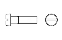 DIN 84 A 2 Zylinderschrauben mit Schlitz - Abmessung: M 6 x 50 VE= (50 Stück)