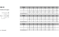 ~DIN 93 A 2 Scheiben mit Lappen - Abmessung: 10,5, VE mit 25 Stück