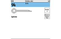 DIN 94 A 4 Splinte - Abmessung: 8 x 100, VE mit 25 Stück