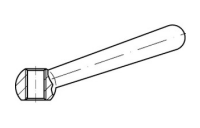 DIN 99 A 2 Form N Kegelgriffe mit Griffaufnahme durch Gewinde, geneigte Griffachse - Abmessung: N 80 M 10, Inhalt: 10 Stück