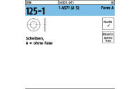 DIN 125-1 1.4571 (A 5) Form A Scheiben, ohne Fase - Abmessung: 10,5 x20 x2, Inhalt: 100 Stück