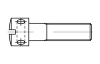 DIN 404 A 1 Kreuzlochschrauben mit Schlitz - Abmessung: M 3 x 6, Inhalt: 100 Stück