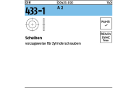 DIN 433 - Scheiben - Edelstahl A2 - 6,4 x11 x1,6 - 100 Stück
