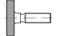 DIN 653 A 1 Rändelschrauben, niedrige Form - Abmessung: M 3 x 12, Inhalt: 10 Stück