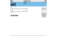 DIN 661 A 2 Senkniete - Abmessung: 2 x 5, Inhalt: 200 Stück