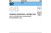 DIN 917 A 2 Sechskant-Hutmuttern, niedrige Form - Abmessung: M 30, Inhalt: 1 Stück