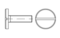 DIN 921 A 1 Flachkopfschrauben mit Schlitz und großem Kopf - Abmessung: M 3 x 8, Inhalt: 100 Stück