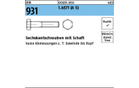 DIN 931 1.4571 (A 5) Sechskantschrauben mit Schaft - Abmessung: M 16 x 80, Inhalt: 1 Stück
