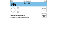 DIN 934 A 4 - 80 Sechskantmuttern - Abmessung: M 8, Inhalt: 200 Stück