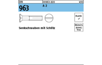 DIN 963 A 2 Senkschrauben mit Schlitz - Abmessung: M 1,2 x 3, Inhalt: 1000 Stück