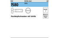 ISO 1580 A 4 Flachkopfschrauben mit Schlitz - Abmessung: M 2 x 4, Inhalt: 1000 Stück