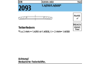 DIN 2093 1.4310/1.4568 Tellerfedern - Abmessung: 8 x 4,2x0,4, Inhalt: 200 Stück