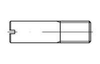 ISO 2342 A 1 Schaftschrauben mit Kegelkuppe und Schlitz - Abmessung: M 3 x 6, Inhalt: 100 Stück