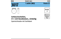 DIN 3017 1.4016 (W2) Form C1 Schlauchschellen, mit Rundbolzen, einteilig - Abmessung: 19- 21/18, Inhalt: 50 Stück