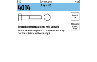 ISO 4014 A 4 - 80 Sechskantschrauben mit Schaft - Abmessung: M 8 x 55, Inhalt: 100 Stück