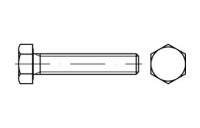 ISO 4017 A 2 - 70 Sechskantschrauben mit Gewinde bis Kopf - Abmessung: M 3 x 6*, Inhalt: 100 Stück