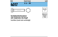 ISO 4017 A 4 - 80 Sechskantschrauben mit Gewinde bis Kopf - Abmessung: M 6 x 60, Inhalt: 100 Stück