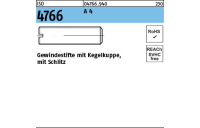 ISO 4766 A 4 Gewindestifte mit Kegelkuppe, mit Schlitz - Abmessung: M 6 x 30, Inhalt: 25 Stück