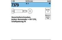 ~ISO 7379 A 2 f9 Pass-Schulterschrauben, Schaftpassung f9 - Abmessung: 6 f9 M 5 x 12, Inhalt: 50 Stück