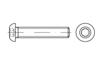 ISO 7380-1 A 2 Flachkopfschrauben mit Innensechskant - Abmessung: M 3 x 4, Inhalt: 500 Stück