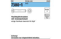 ISO 7380-1 A 2 Flachkopfschrauben mit Innensechskant - Abmessung: M 4 x 30, Inhalt: 500 Stück