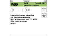 DIN 7500 Stahl Form CE-ISR/PE galvanisch verzinkt Gewindefurchende Schrauben, ISR, metr. Gewinde, Linsenkopf nach ISO 14583 - Abmessung: CEM 3 x 8-T10, Inhalt: 1000 Stück