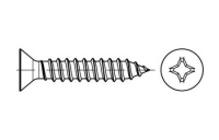 DIN 7982 A 2 Form C-H Senk-Blechschrauben mit Spitze, mit Phillips-Kreuzschlitz H - Abmessung: C 2,2 x 19 -H, Inhalt: 1000 Stück
