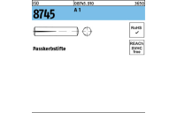 ISO 8745 A 1 Passkerbstifte - Abmessung: 4 x 8, Inhalt: 100 Stück