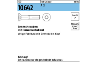 ISO 10642 A 2 Senkschrauben mit Innensechskant - Abmessung: M 3 x 4, Inhalt: 100 Stück