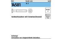 ISO 14581 A 2 Senkschrauben mit Innensechsrund - Abmessung: M 2 x 8 -T6, Inhalt: 2000 Stück