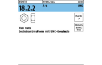 ASME B 18.2.2 A 4 UNC Hex cap screws, Sechskantmuttern mit mit UNC-Gewinde - Abmessung: 1/4, Inhalt: 100 Stück