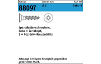 Artikel 88097 A 2 Seko-Z Spanplattenschrauben, Senkkopf, Pozidriv-Kreuzschlitz - Abmessung: 3 x 16 -Z, Inhalt: 1000 Stück