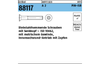 Artikel 88117 A 2 PIN-ISR Diebstahlhemmende Schrauben mit Senkkopf ~ ISO 10642, mit ISR und Zapfen - Abmessung: M 5 x 40-T25, Inhalt: 100 Stück