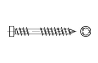 Artikel 88192 A 2 SPAX D-Zyko-T SPAX Schrauben D für Terrassen-Dielen, mit Fixiergewinde, Spitze, Zylinderkopf - Abmessung: 5 x 40/22 -T25, Inhalt: 200 Stück