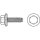 Artikel 88276 A 2 Form BZ Fassadenschrauben mit montierter Dichtscheibe mit Zapfen - Abmessung: BZ 6,3 x 100, Inhalt: 100 Stück