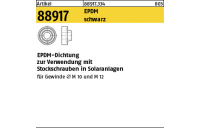 Artikel 88917 EPDM schwarz EPDM-Dichtung zur verwendung mit Stockschrauben in Solaranlagen - Abmessung: für M 10/ M 12, Inhalt: 5000 Stück