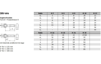 DIN 444 A4 Form B Augenschrauben, Produktklasse B (mg) - Abmessung: BM 10 x 45, Inhalt:  25 Stück