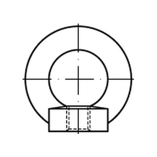DIN 582 A2 Ringmuttern, geschmiedet - Abmessung: M 12, Inhalt:  10 Stück