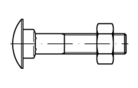 DIN 603 A2 M 5X12 Flachrundschrauben mit Vierkantansatz VE= (200 Stück)