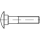 DIN 603 - Flachrundschrauben mit Vierkantansatz, Vollgewinde - Edelstahl A4-70 - M12X110/110 - 25 Stück