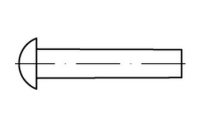 DIN 660 A4  Halbrundniete - Abmessung: M 5 x 18, Inhalt:  200 Stück