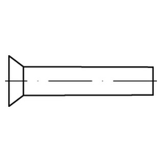DIN 661 A4 Senkniete - Abmessung: M 2 x 6, VE mit 500 Stück