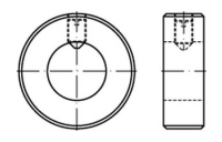DIN 705 A2 Stellringe mit Gewindestift ISO 4027 M 10x16 - Abmessung: A 50 x 80 x 18, Inhalt:  5) Stück